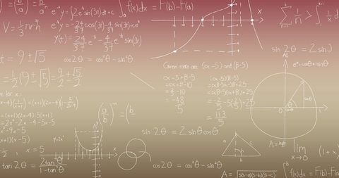 Complex Mathematical Equations on Colorful Abstract Background - Download Free Stock Images Pikwizard.com