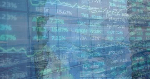 Cityscape with Financial Graphs and Global Economy Theme - Download Free Stock Images Pikwizard.com