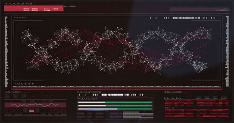 Digital Interface Displaying Complex Data Network Connections - Download Free Stock Images Pikwizard.com