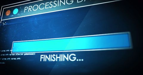 Processing Data Digital Interface Animation on Screen - Download Free Stock Images Pikwizard.com