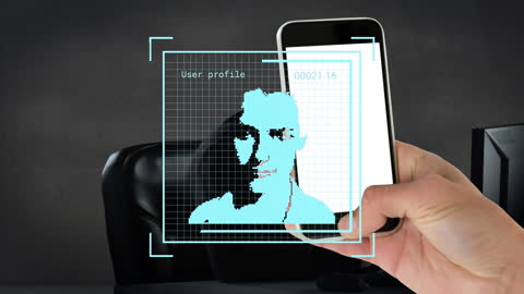 Concept of Cyber Security Breach by Hacker with Profile Icons