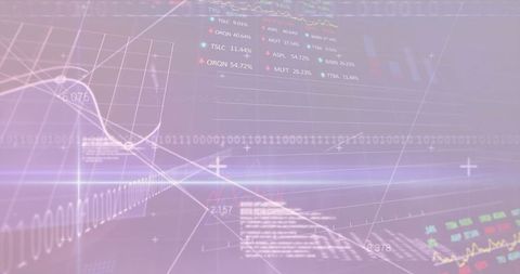 Futuristic Holographic Data Interface with Analytics Visualization