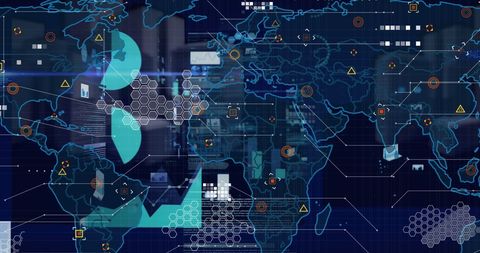 Global Financial Data and Business Network Visualization - Download Free Stock Images Pikwizard.com