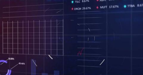 Financial Data Processing with Digital Interface - Download Free Stock Images Pikwizard.com
