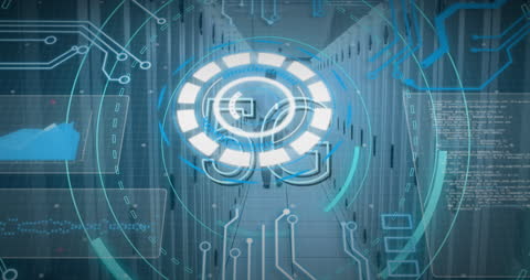 Futuristic Global Networking and Digital Interface Concept