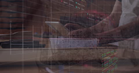 Dynamic Data Processing Overlay Reflects in Boxing Gym