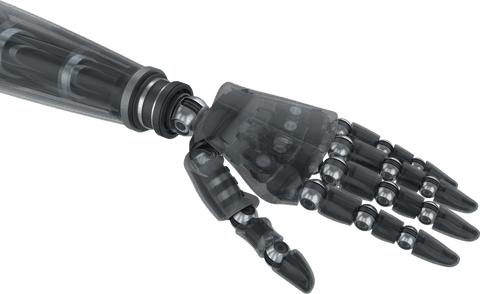 transparent robotic arm close up with mechanical details - Download Free Stock Videos Pikwizard.com