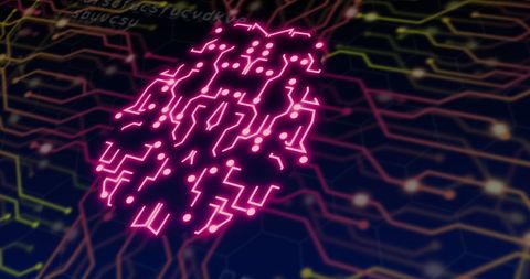 Neural Network with Digital Interface Concept - Download Free Stock Images Pikwizard.com