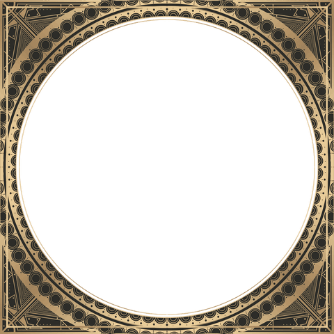 art deco circular frame, geometric elegance on transparent - Download Free Stock Videos Pikwizard.com