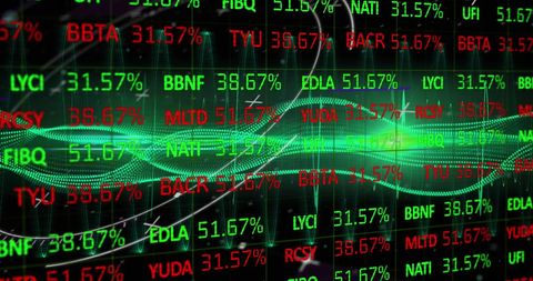 Dynamic Financial Data Display with Technology Concept - Download Free Stock Images Pikwizard.com