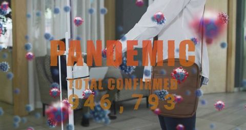 Healthcare Worker Sanitizing Hands During Ongoing Pandemic