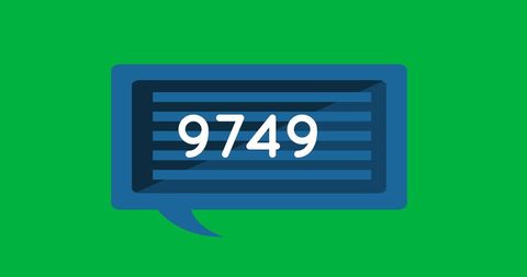 digital chat box with progressing counter on green background - Download Free Stock Images Pikwizard.com