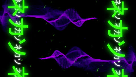 Futuristic Animation With Digitally Generated Waveforms