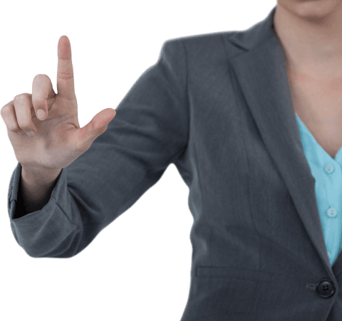 businesswoman interacting with transparent touchscreen interface - Download Free Stock Videos Pikwizard.com