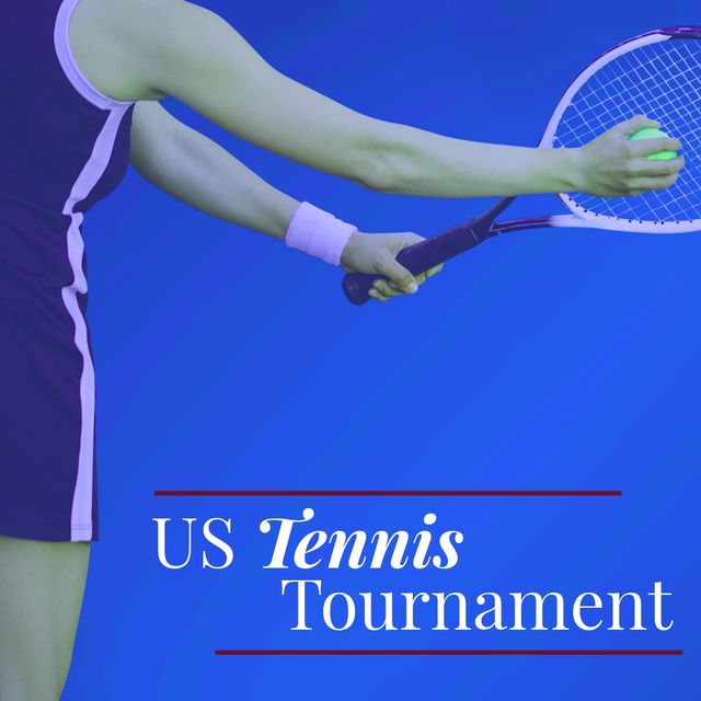 Female Tennis Player Ready for US Tennis Tournament - Download Free Stock Templates Pikwizard.com