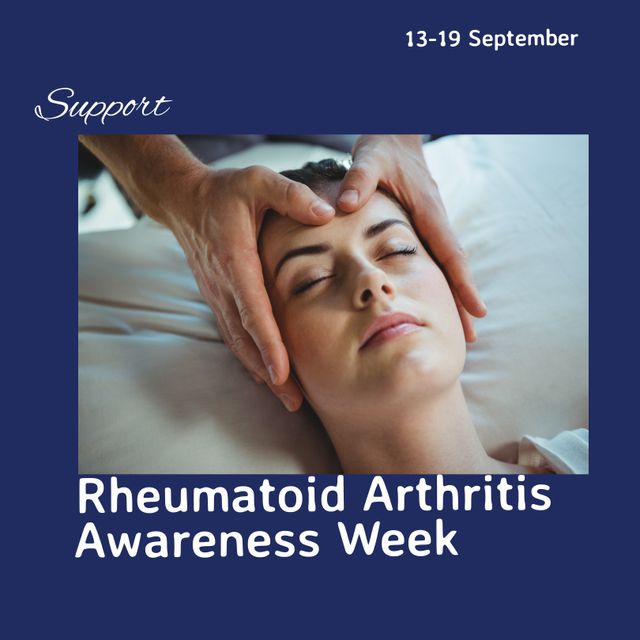 Hands of caucasian doctor massaging woman head, 13-19 september, rheumatoid arthritis awareness week - Download Free Stock Videos Pikwizard.com