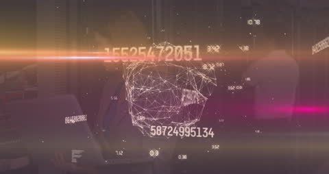 Digital Network Connections and Global Interface Animation