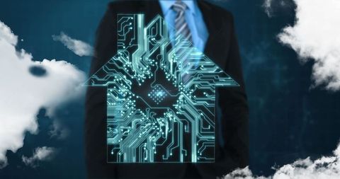 Businessman Integrating Technology with Smart Home Concept - Download Free Stock Images Pikwizard.com