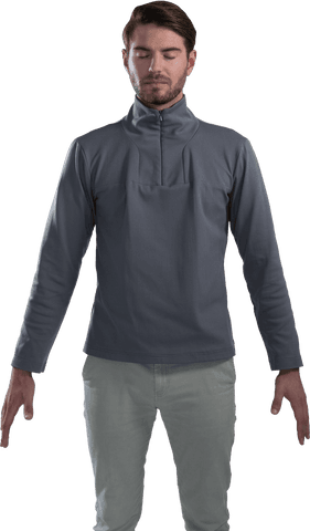 man standing peacefully with eyes closed transparent background - Download Free Stock Videos Pikwizard.com
