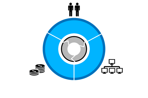 Transparent Divided Blue Circle with Geometric Shapes on Vector Background - Download Free Stock Videos Pikwizard.com