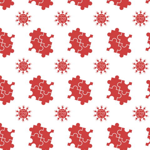 red puzzle and globe patterns on transparent background - Download Free Stock Videos Pikwizard.com