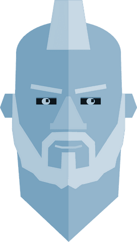 transparent blue geometric face illustration with beard - Download Free Stock Videos Pikwizard.com