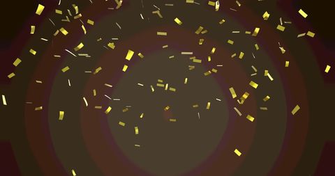 Floating Gold Confetti with Concentric Circles Background - Download Free Stock Images Pikwizard.com