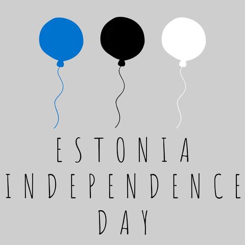 estonian flag colored balloons for independence day celebration - Download Free Stock Templates Pikwizard.com