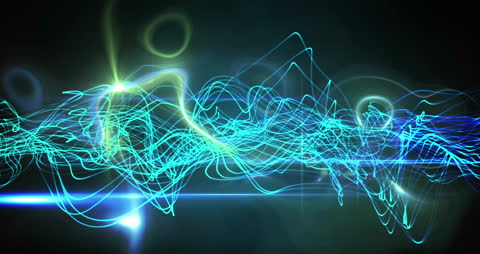 Futuristic Digital Wave on Dark Background