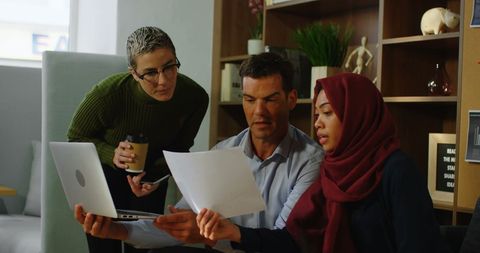 Diverse Professionals Collaborating in Office - Download Free Stock Images Pikwizard.com
