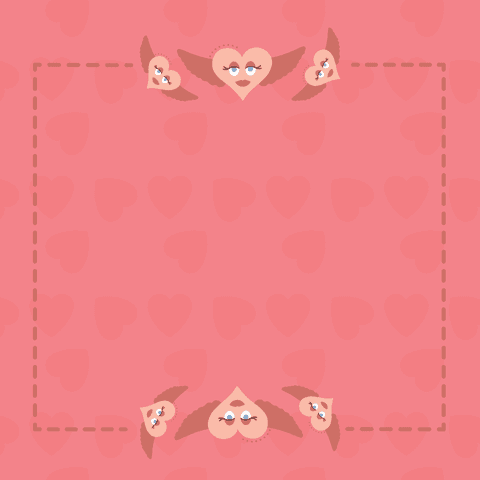 pink heart card design with transparent background and winged hearts - Download Free Stock Videos Pikwizard.com