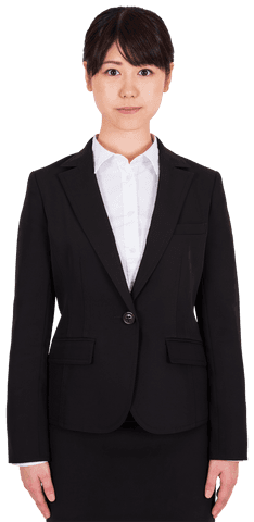 Asian Businesswoman Smiling Transparent Background Isolated