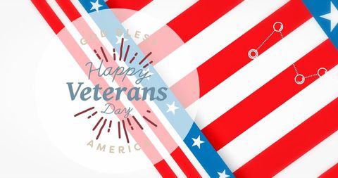 Patriotic Veterans Day Celebration Design with USA Flag Colors