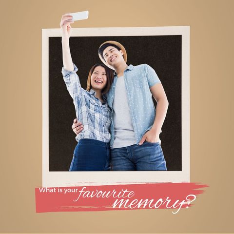 happy asian couple taking selfie for memories - Download Free Stock Templates Pikwizard.com