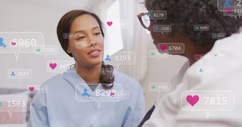 Social Media Engagement Concept in Professional Interaction