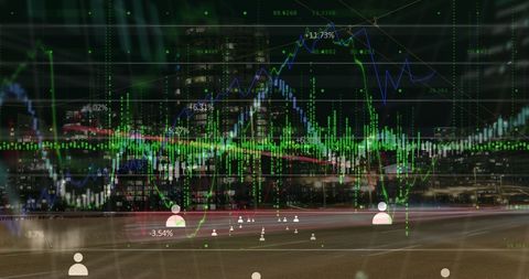 Futuristic Data Processing and Global Business Network - Download Free Stock Images Pikwizard.com