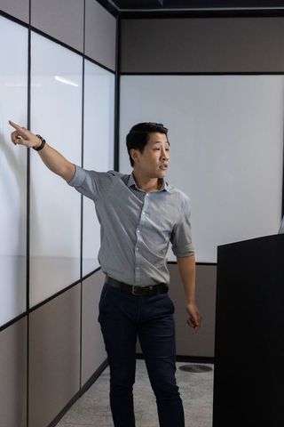 Professional Presentation in Modern Conference Room