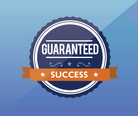 guaranteed success badge digital graphic on transparent background - Download Free Stock Videos Pikwizard.com