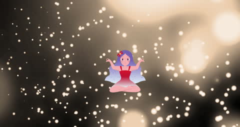 Animated Virgo Zodiac with Stars and Lighting Effect