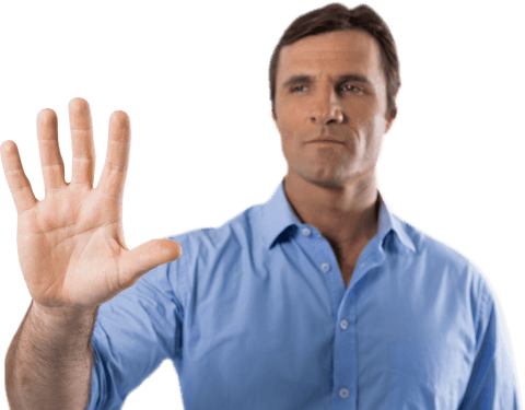 business professional making transparent stop gesture - Download Free Stock Videos Pikwizard.com