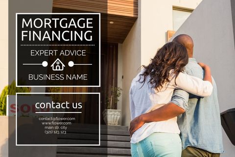 happy couple embracing new home for mortgage financing promotion - Download Free Stock Templates Pikwizard.com