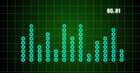 Digital Financial Chart on Green Background with Figures - Download Free Stock Images Pikwizard.com