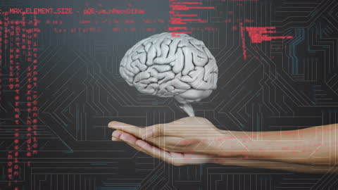 Artificial Intelligence Data Processing Brain Concept
