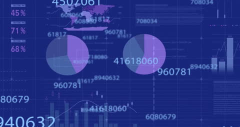 Digital Data Processing with Graphs and Charts Visualization