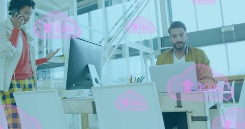 Cloud Data Insights in Modern Office Setting