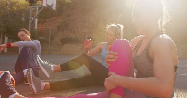 Women Warming Up Outdoors Before Workout Session - Download Free Stock Images Pikwizard.com