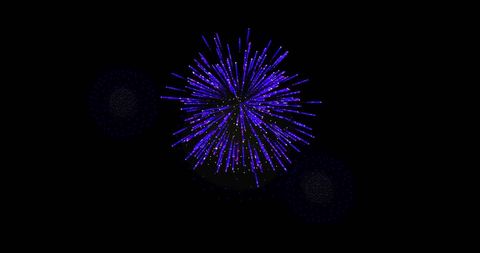 Vivid Digital Fireworks Display Against Black Background - Download Free Stock Images Pikwizard.com