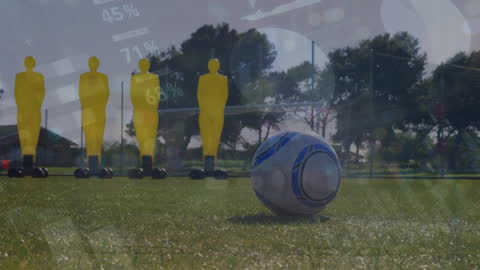 Dynamic Business and Energy Concept with Soccer Theme