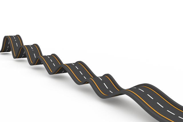 Wavy Road Curve Concept on Transparent Background - Download Free Stock Videos Pikwizard.com