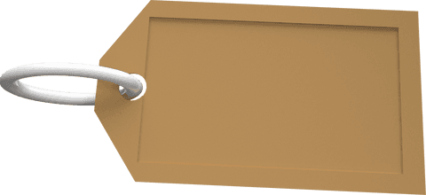 Transparent Blank Tag with Loop for Labeling and Personalization - Download Free Stock Videos Pikwizard.com